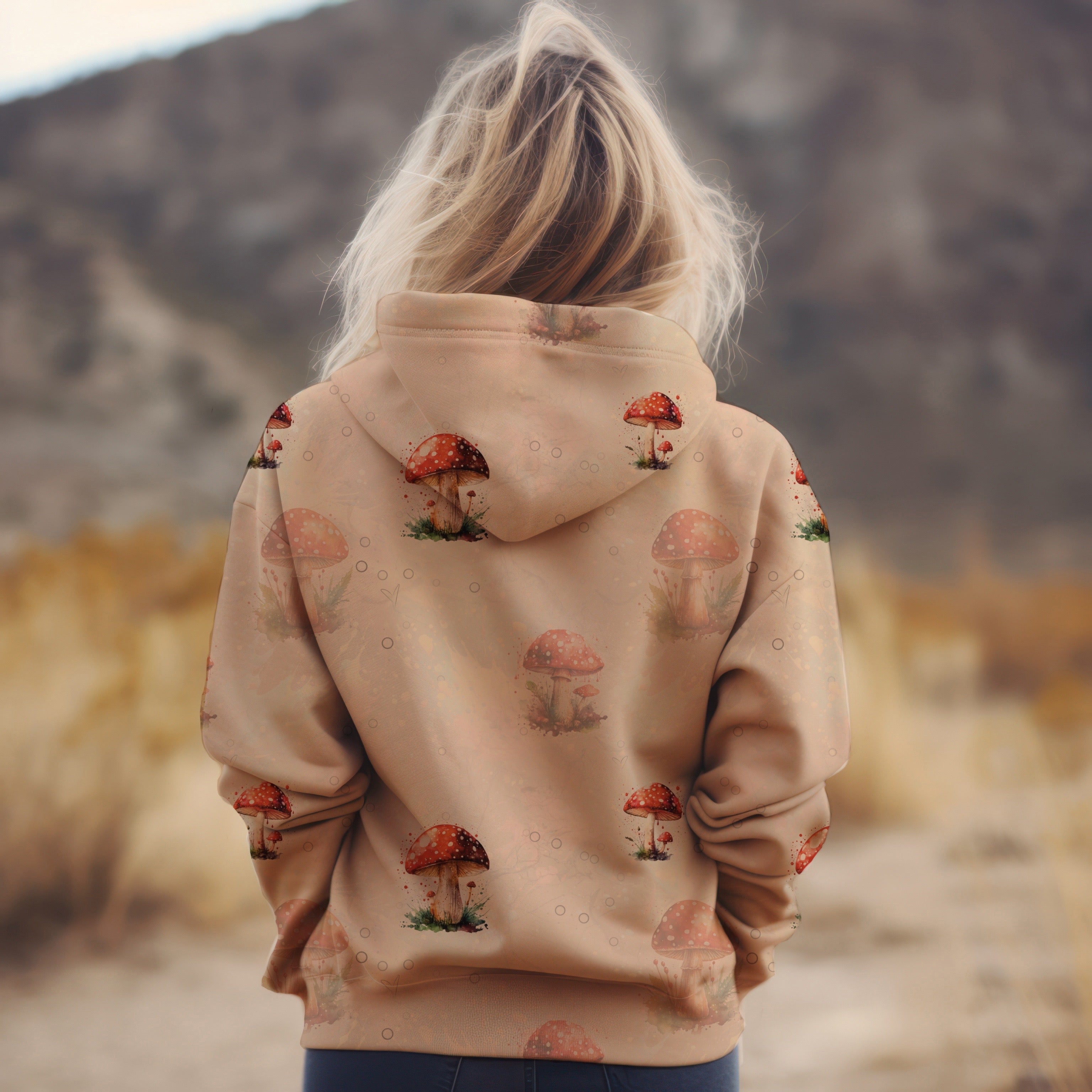 Fliegenpilz  auf beige Oktober Vorbestellung